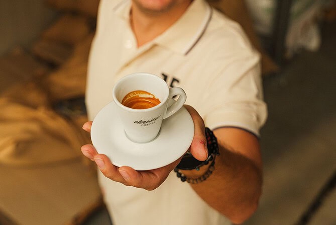 obsah kofeinu espresso ilustačni