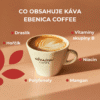 Horká káva Ebenica Coffee s pěnou a pravým aroma, ideální pro chladné dny a kofeinovou dávku energie.