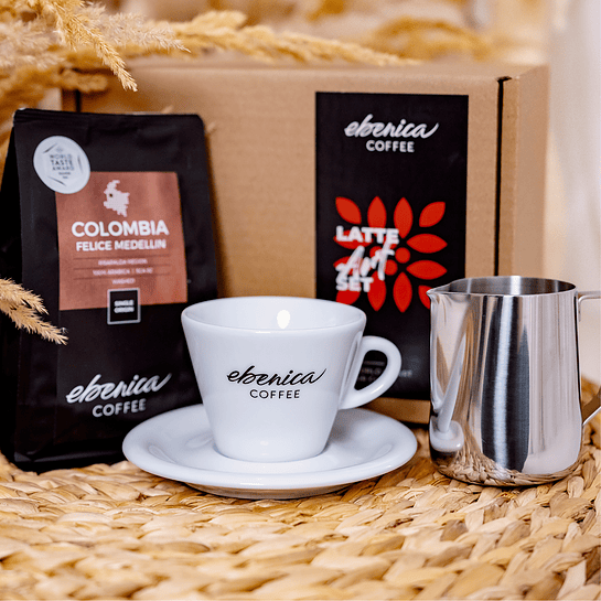 Latte Art Set s produkty