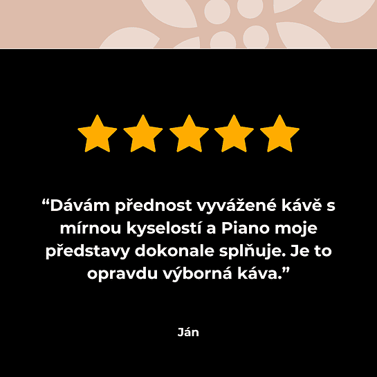 recenze kávy Ebenica Piano